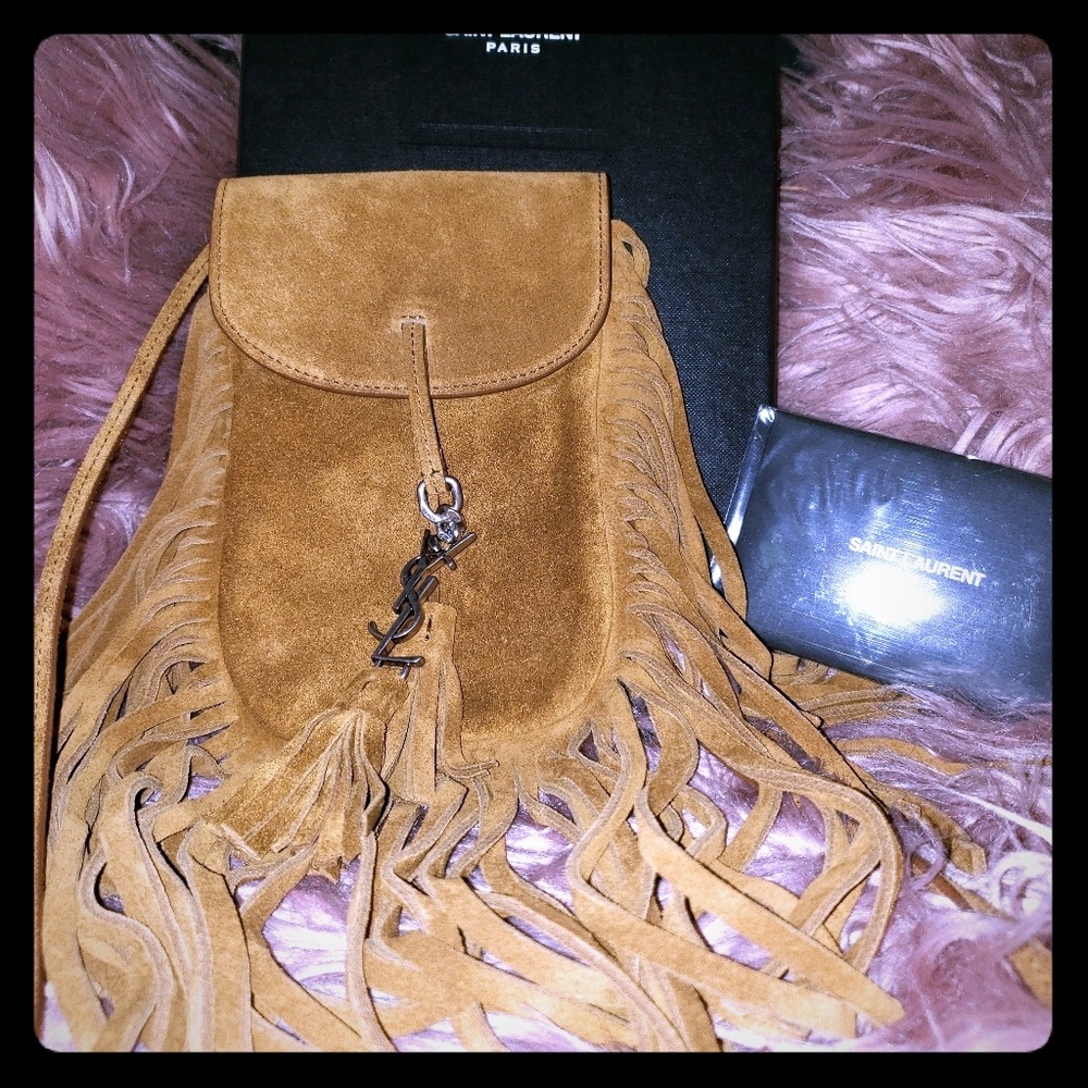 Saint Laurent Anita Mini Flat Shoulder Bag